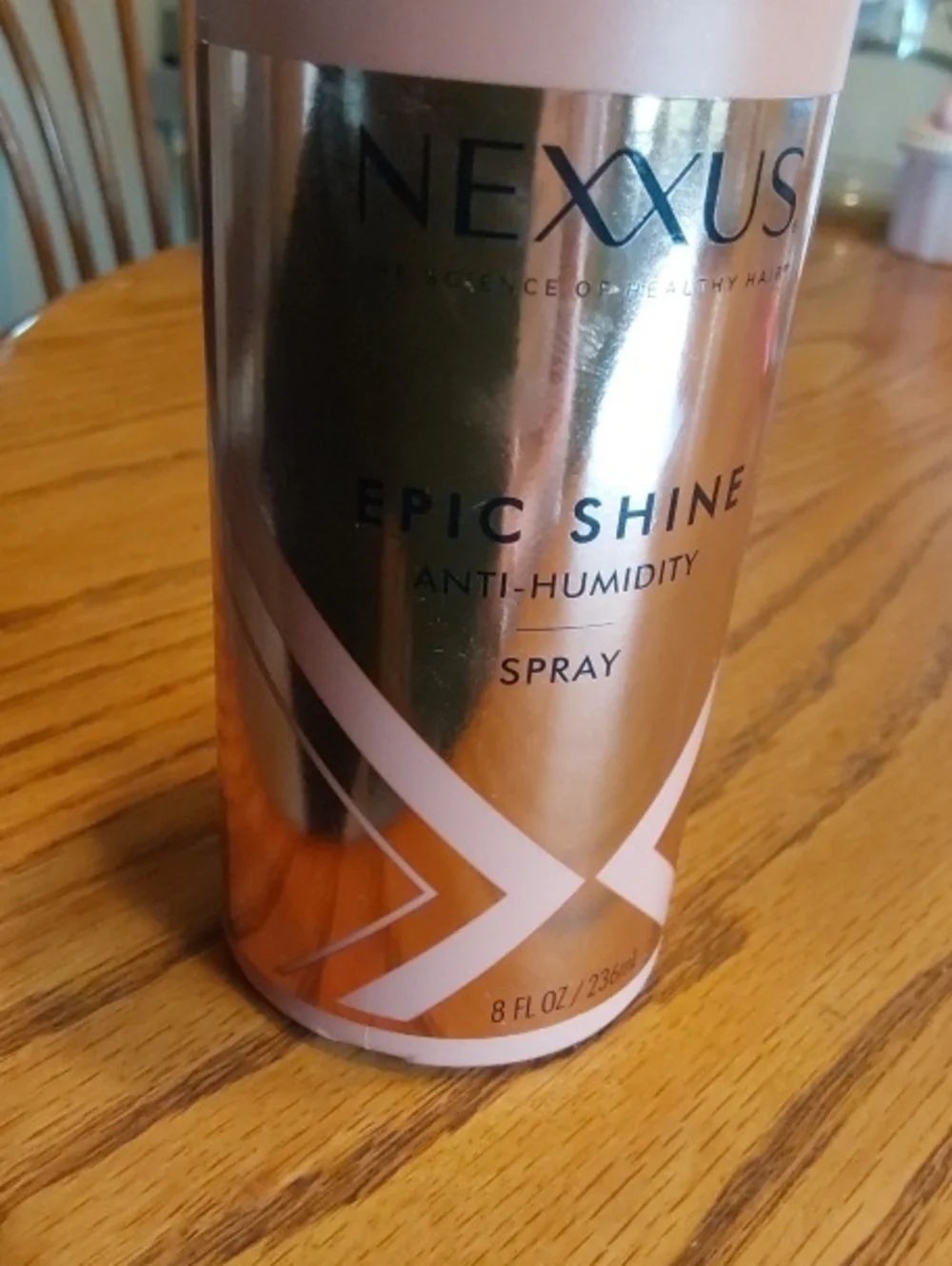 Nexxus Epic Shine Heat Protectant Spray — Rose Gold